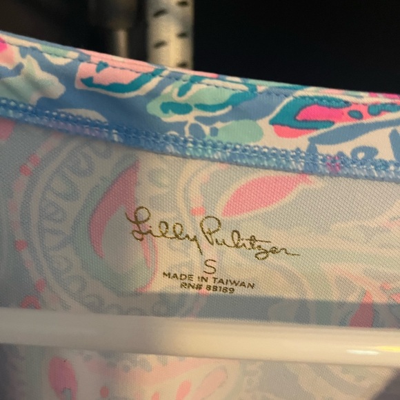 Lilly Pulitzer Blue and Pink Tunic - Picture 2 of 3
